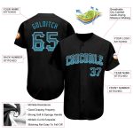 Personalized Black Panther Blue Gray Fashion Jersey for Men - Drift Baseball Jersey Personalized Black Panther Blue-Gray
