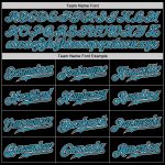 Personalized Black Panther Jersey - Blue-White Gradient Fashion Baseball Shirt Personalized Black Panther Blue-White Gradient