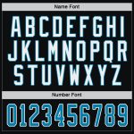 Custom Black Panther Hockey Jersey - Personalized Blue-White Team Name & Number Personalized Black Panther Blue-White Hockey