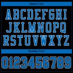 Personalized Black Panther Jersey - Authentic Blue-White Mesh Football Jersey Personalized Black Panther Blue-White Mesh