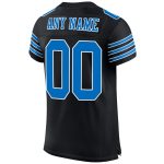 Custom Name Number Black Panther Football Jersey Blue White Mesh Authentic Personalized Black Panther Blue-White Mesh Authentic