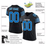 Personalized Black Panther Jersey - Blue-White Mesh Football Jersey 2 Personalized Black Panther Blue-White Mesh Football