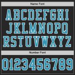 Personalized Black Panther Football Jersey Blue-White Mesh Size 3 Personalized Black Panther Blue-White Mesh Football Jersey