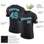 Personalized Black Panther T-Shirt - Blue-White Performance Tee for Fans Personalized Black Panther Blue-White Performance