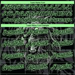 Personalized 3D Lion Baseball Jersey with Custom Name and Number, Black Pea Green Design, Authentic Team Gear Personalized