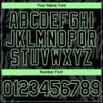 Personalized 3D Lion Baseball Jersey with Custom Name and Number, Black Pea Green Design, Authentic Team Gear Personalized