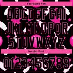 Personalized Black Pink 3D Jersey for Bowling and Baseball Personalized Black Pink 3D Bowling Baseball Jersey