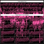 Personalized 3D Dripping Splatter Art Black Pink Unisex Softball Jersey - Two-Button Design Personalized Black Pink 3D Dripping