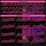 Personalized 3D Black Pink Hawaii Palm Trees Baseball Jersey for Men and Women Personalized Black Pink 3D Hawaii Palm Trees