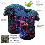 Personalized 3D Black Pink Holi Festival Baseball Jersey - Unique Color Powder Design Personalized Black Pink 3D Holi Festival
