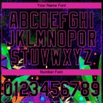 Personalized 3D Holi Festival Color Powder T-Shirt - Black Pink Performance Tee Personalized Black Pink 3D Holi Festival
