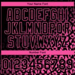 Personalized 3D Leopard Print Baseball Jersey in Black Pink for Fashion Lovers Personalized Black Pink 3D Leopard Print Fade
