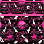Personalized Black Pink 3D Pattern Bowling Jersey - Authentic Baseball Shirt Personalized Black Pink 3D Pattern Design Bowling