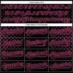 Personalized Black Pink Geometric Stars Baseball Jersey Custom Name Number 3D Pattern Authentic Team Apparel Personalized