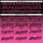 Personalized Gradient 3D Black Pink Patterns Custom Name Baseball Jersey with Square Shapes - Authentic Team Jersey Personalized