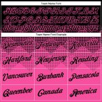 Custom Name and Number Personalized Black Pink 3D Gradient Performance T-Shirt with Square Pattern Design Personalized Black