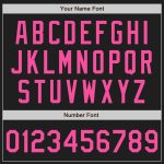 Custom Name and Number Personalized Black Pink-Aqua 3D Abstract Network Baseball Jersey Personalized Black Pink-Aqua 3D Pattern