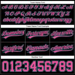 Custom Personalized Basketball Shorts Black Pink-Aqua with Team Name and Number Personalized Black Pink-Aqua Authentic Basketball