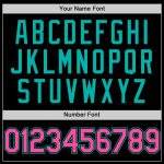 Custom Black Pink Aqua Mesh Baseball Jersey with Personalized Name and Number - Authentic Throwback Team Gear Personalized