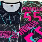 Custom Personalized Black Pink Aqua Soccer Jersey with Team Name and Number - Sublimation Uniform Personalized Black Pink-Aqua