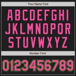 Personalized Black Pink Baseball Jersey in Aurora Green for Men and Women Personalized Black Pink-Aurora Green Baseball Jersey