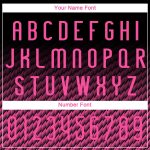 Custom Name Number Volleyball Uniform Jersey - Personalized Black Pink Geometric Shape Sublimation Design Personalized Black