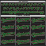 Personalized Baseball Jersey in Black and Pink with Grass Green Accents Personalized Black Pink-Grass Green Baseball Jersey