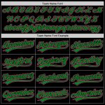 Personalized Unisex Softball Jersey in Black Pink and Grass Green - Two-Button Design Personalized Black Pink-Grass Green
