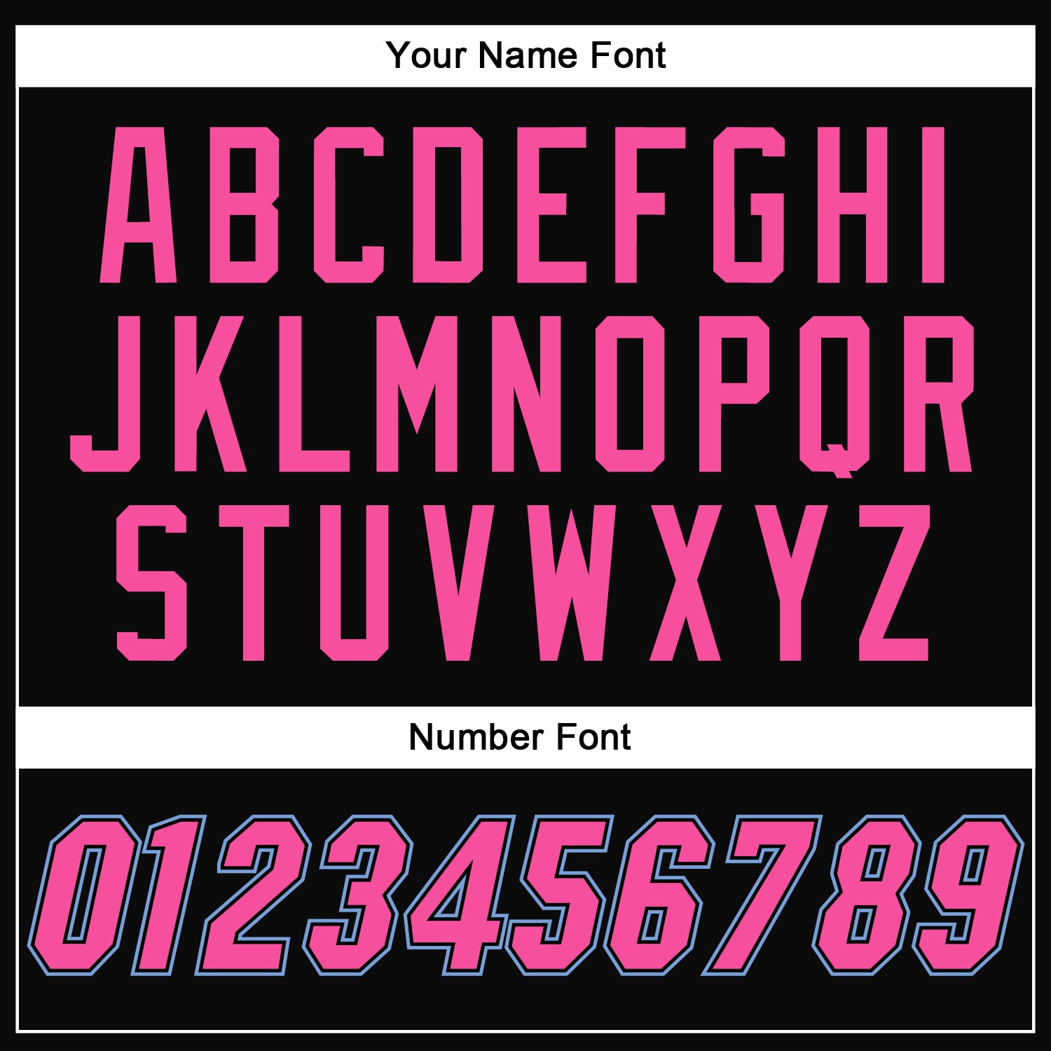 Personalized Black Pink Gray-Light Blue Bomber Full-Snap Varsity Letterman Two Tone Jacket Personalized Two Tone Bomber Jacket for Men and Women - Black Pink Gray Light Blue Full-Snap Varsity Letterman Style Personalized - Image 7