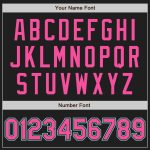 Custom Name & Number Personalized Black Pink Ice Blue Baseball Jersey - Authentic Team Jersey Personalized Black Pink-Ice