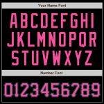 Personalized Baseball Jersey in Black and Pink with Kelly Green Trim Personalized Black Pink-Kelly Green Baseball Jersey