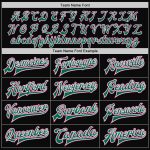 Personalized Black Pink Kelly Green Varsity Letterman Bomber Jacket Full-Snap Personalized Black Pink-Kelly Green Bomber