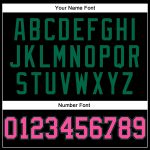 Personalized Long Sleeve T-Shirt in Black and Kelly Green for Performance and Comfort Personalized Black Pink-Kelly Green