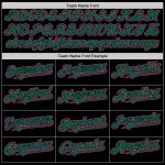 Personalized Black Pink Kelly Green Mesh Baseball Jersey - Stylish Throwback Design Personalized Black Pink-Kelly Green Mesh