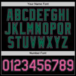 Personalized Performance T-Shirt in Black and Pink-Kelly Green for Women Personalized Black Pink-Kelly Green Performance
