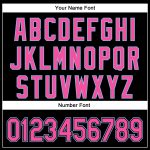 Personalized 3D Pattern Baseball Jersey - Black Pink-Light Blue, Custom Name & Number, Authentic Team Apparel Personalized