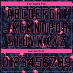 Custom Flamingo Basketball Jersey - 3D Pattern Personalized Black Pink-Light Blue with Name and Number Personalized Black