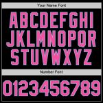 Custom Gradient Twinkle Star Baseball Jersey - Personalized Black Pink-Light Blue 3D Pattern with Name & Number Personalized