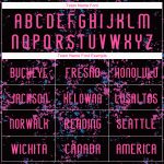 Personalized Abstract Volleyball Jersey - Black Pink-Light Blue Sublimation Art Personalized Black Pink-Light Blue Abstract