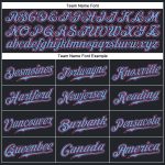 Personalized Black Pink Light Blue Baseball Jersey - Authentic Fan Apparel Personalized Black Pink-Light Blue Authentic Baseball
