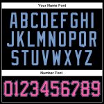 Personalized Black Pink Light Blue Baseball Jersey - Authentic Fan Apparel Personalized Black Pink-Light Blue Authentic Baseball
