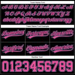 Custom Name and Number Basketball Shorts - Personalized Black Pink Light Blue Authentic Team Gear Personalized Black Pink-Light
