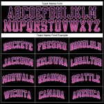 Customizable Black Pink-Light Blue Authentic Baseball Jersey with Name and Number - Drift Fashion Team Apparel Personalized