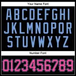 Custom Name Number Black Pink-Light Blue Baseball Jersey Authentic Sleeveless Team Design Personalized Black Pink-Light Blue