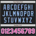 Custom Black Pink-Light Blue Baseball Jersey for Men Women 27 Personalized Black Pink-Light Blue Baseball Jersey 27