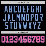 Personalized Black Pink Light Blue Baseball Jersey for Sports Uniform 3 Personalized Black Pink-Light Blue Baseball Jersey