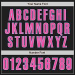 Personalized Black Pink Light Blue 30 Baseball Jersey for Men and Women Personalized Black Pink-Light Blue Baseball Jersey