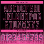 Personalized Authentic City Edition Basketball Jersey - Black Pink Light Blue Fade, Custom Name & Number Personalized Black
