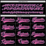 Custom Black Pink-Light Blue Hockey Jersey - Personalized Sports Apparel Personalized Black Pink-Light Blue Hockey Jersey