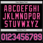 Personalized Black Pink Light Blue Throwback Baseball Jersey for Men and Women Personalized Black Pink-Light Blue Throwback